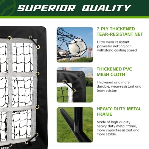 9 Hole Pitching Net with Strike Zone B816591