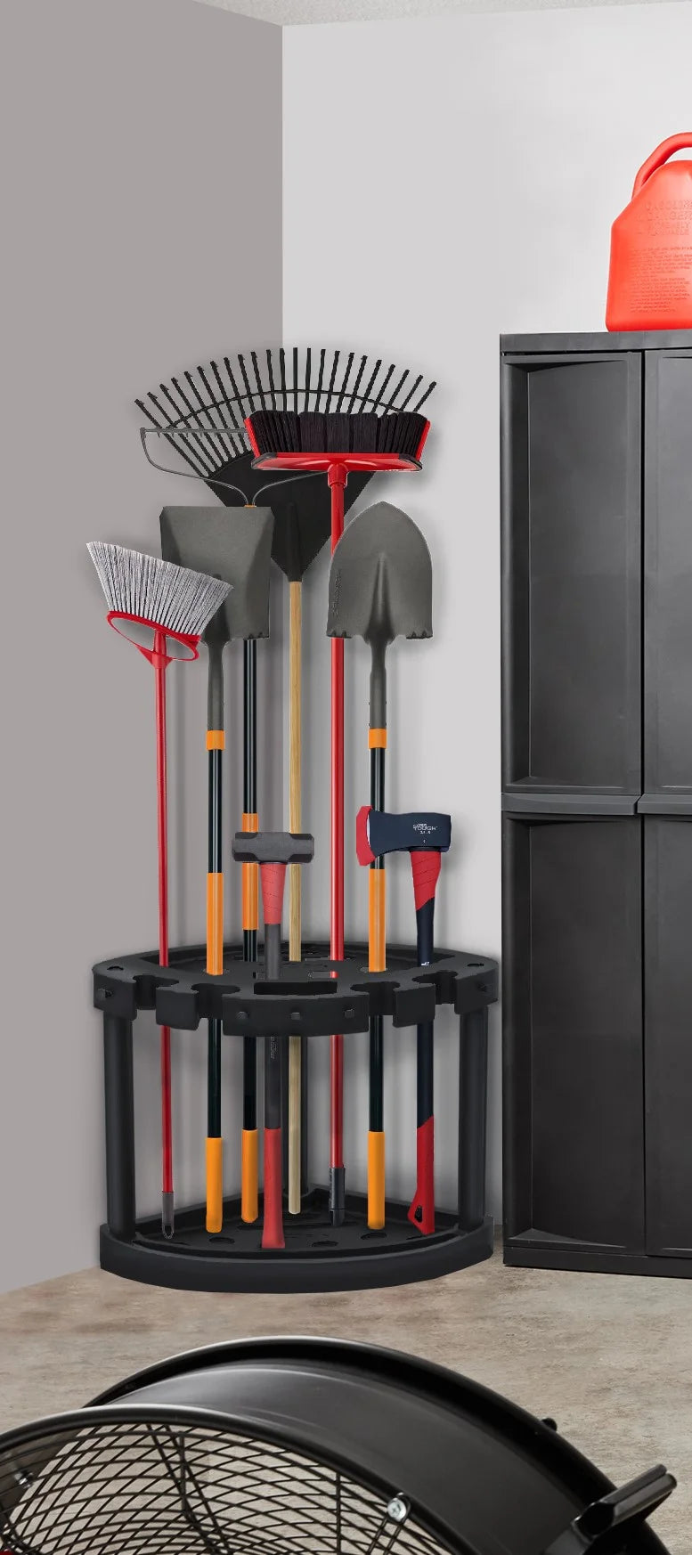 Plastic 21 Slots Black Tool Rack C5522