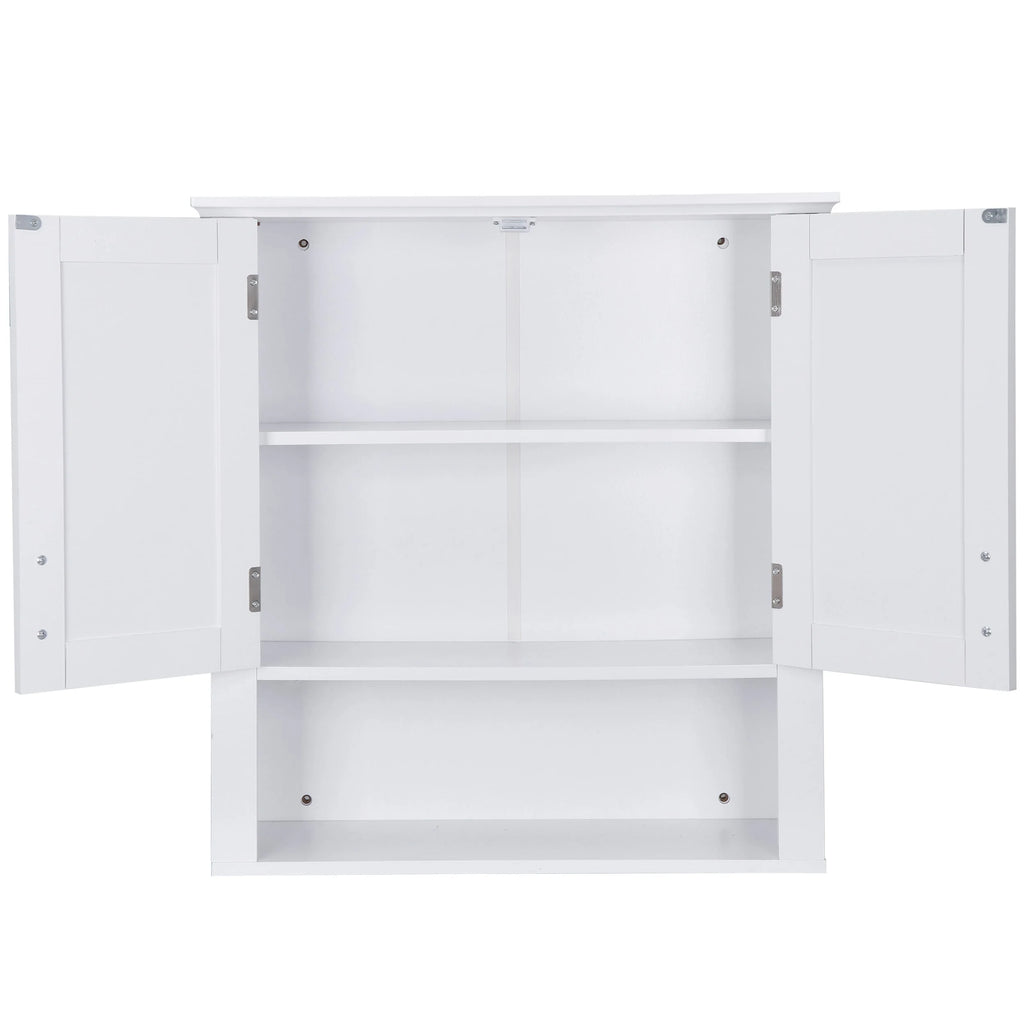 White 2 Door Wood Medicine Cabinet K780