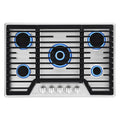 Stainless Steel Built-In Gas Cooktop with 5 Burners L415