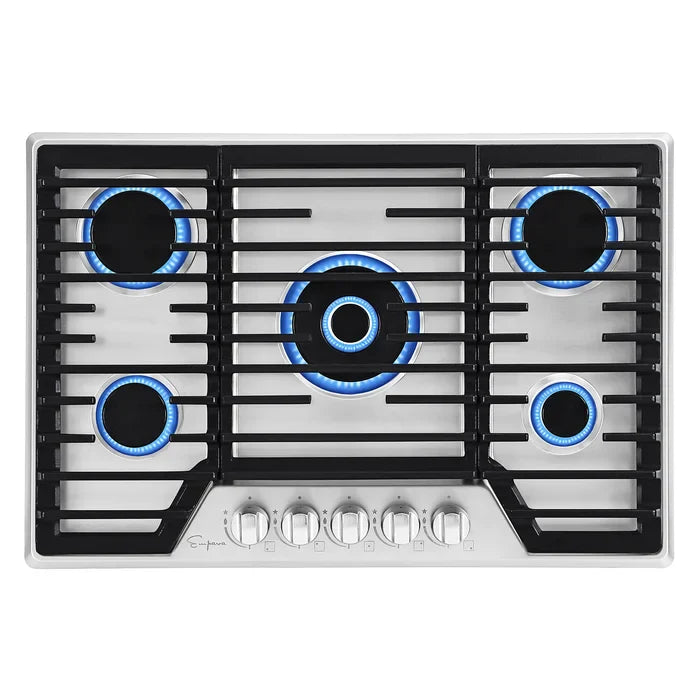 Stainless Steel Built-In Gas Cooktop with 5 Burners L415