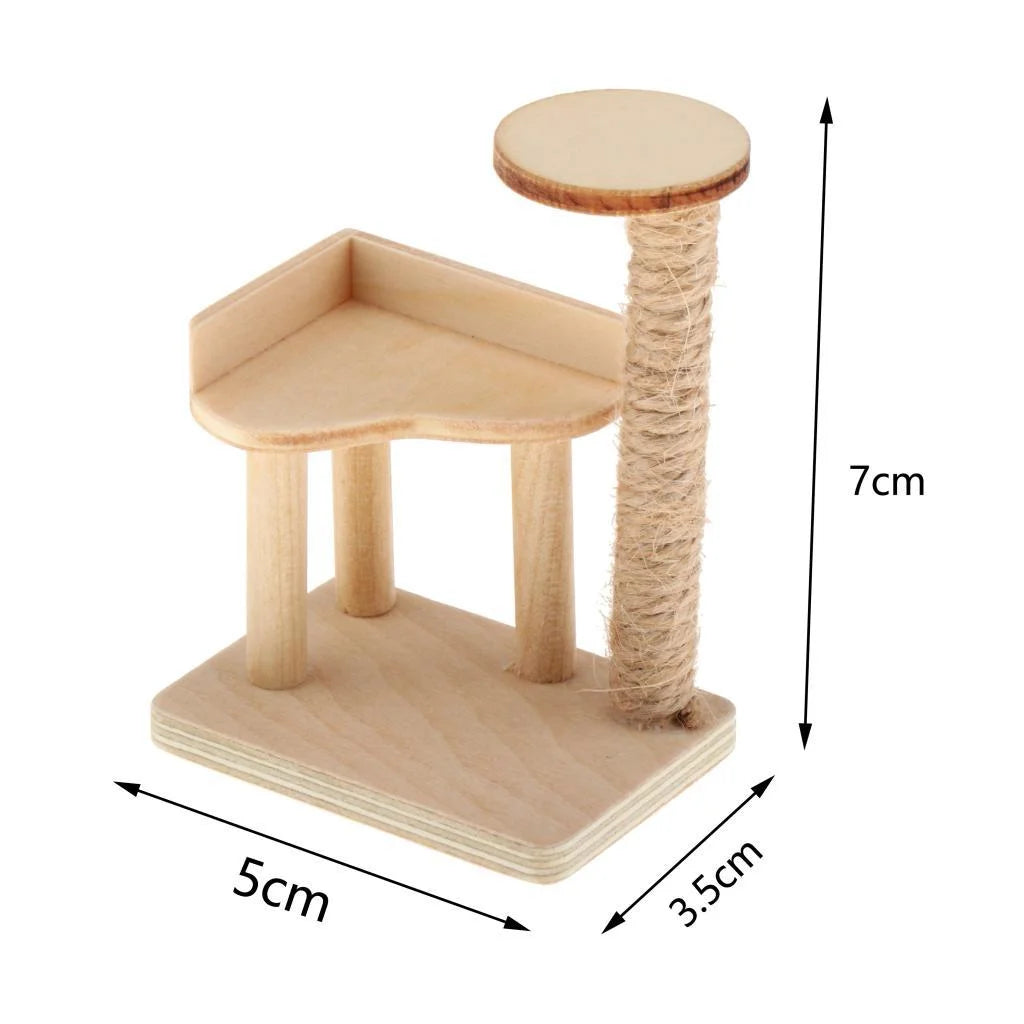 Miniature Cat Climbing Dollhouse Furniture G2284