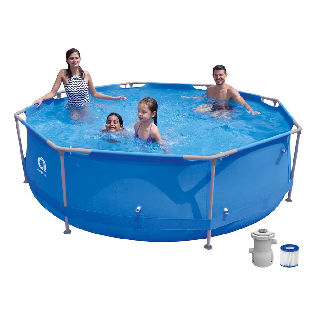 9ft x 30in Round Frame Swimming Pool Y547