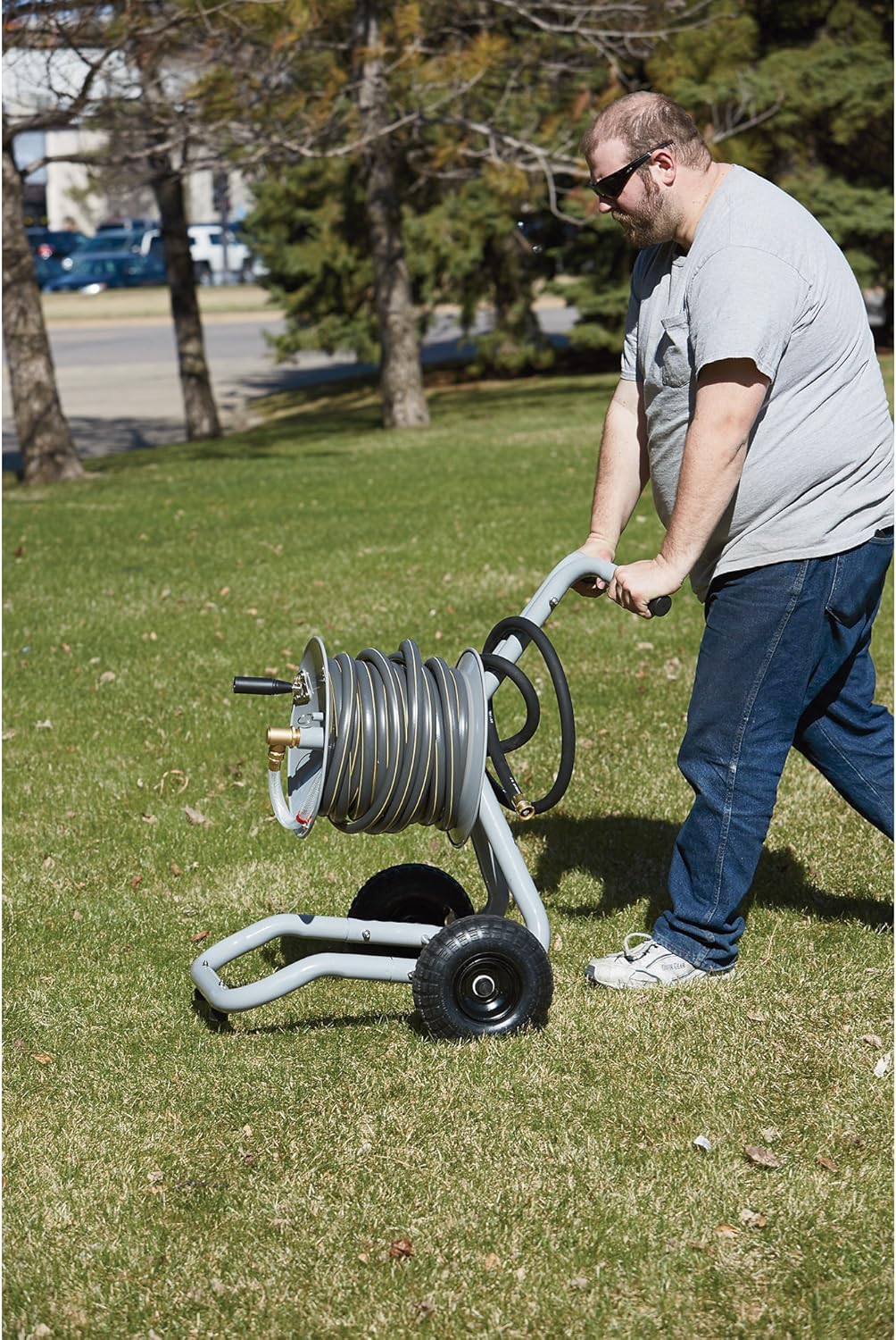 Garden Hose Reel Cart D745635