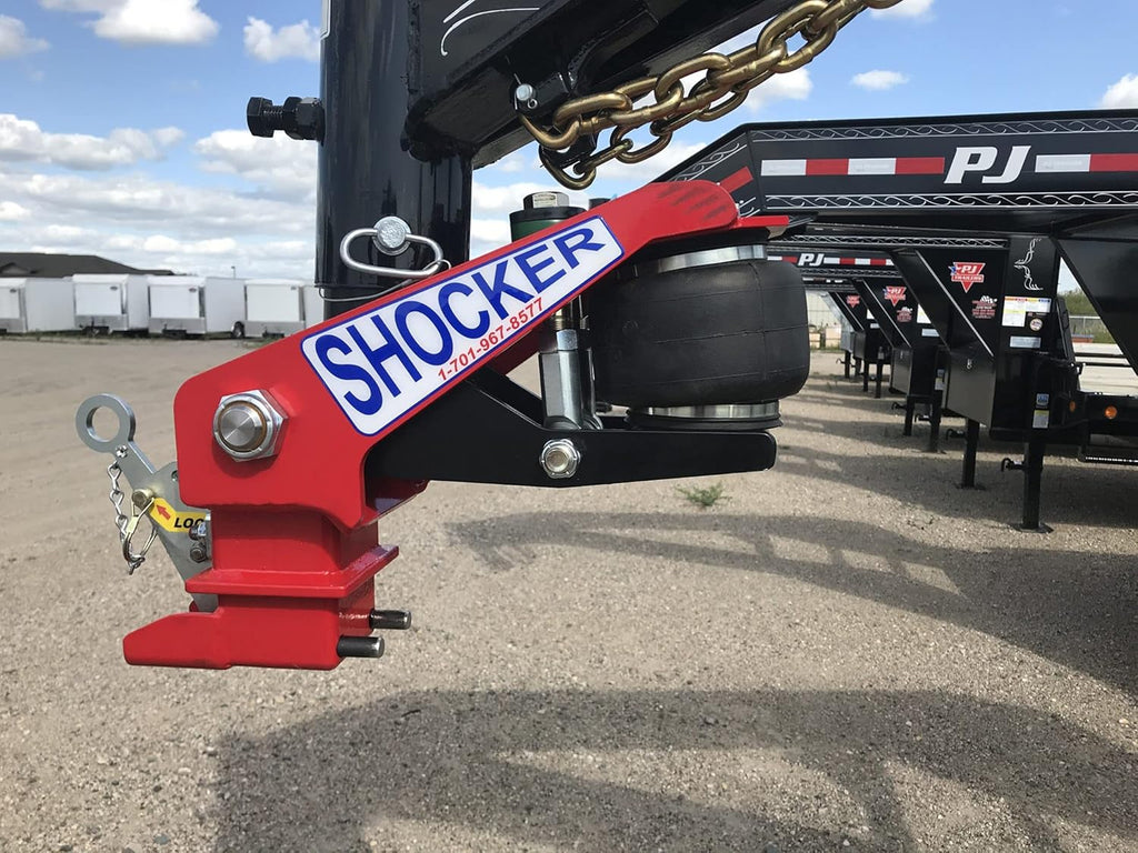 Gooseneck Air Hitch & Coupler, Round 4" Angled Pin 30K Coupler 9" Offset C2650