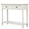 Ivory 2 Drawer Wood Console Table C69952