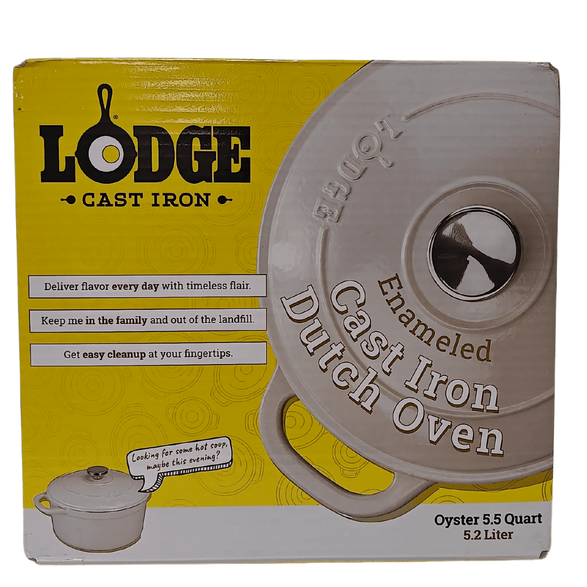 5.5 Quart Enameled Cast Iron Dutch Oven Q28158