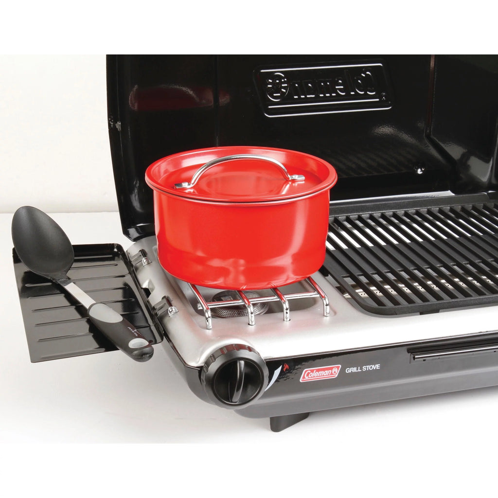 2 Burner Grill Stove Combo Black B1006