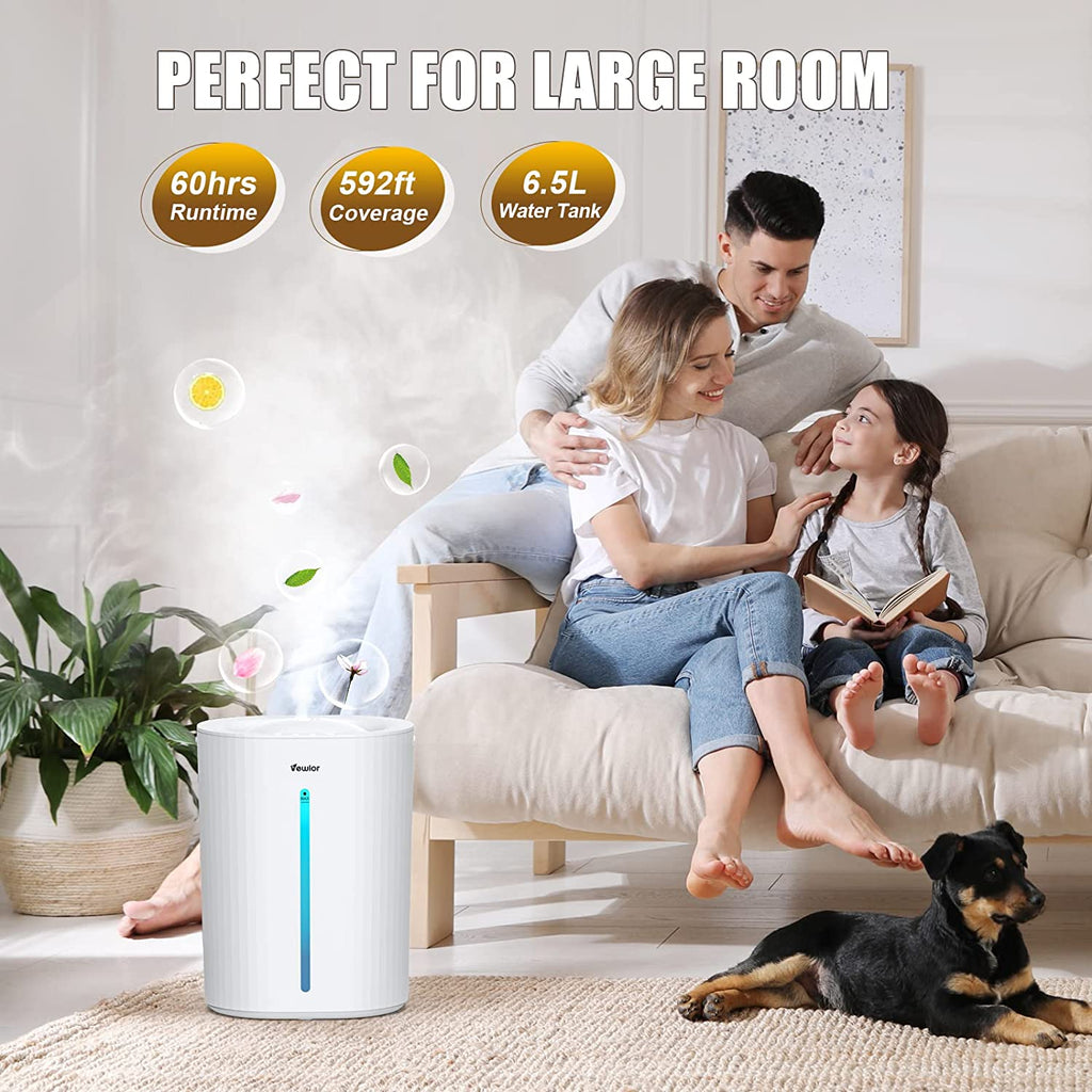 6.5L Top Fill Cool Mist Ultrasonic Humidifier G931238