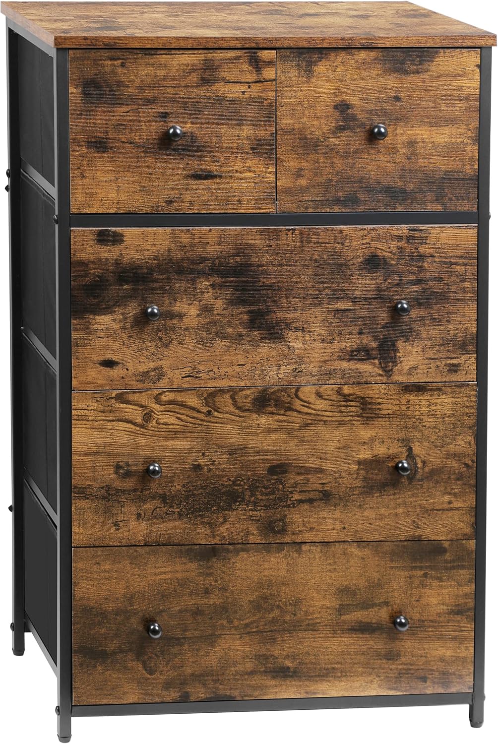 Tall Dresser with 5 Fabric Drawers U393