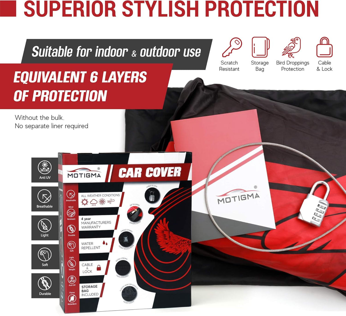 Waterproof All Weather Car Cover W770