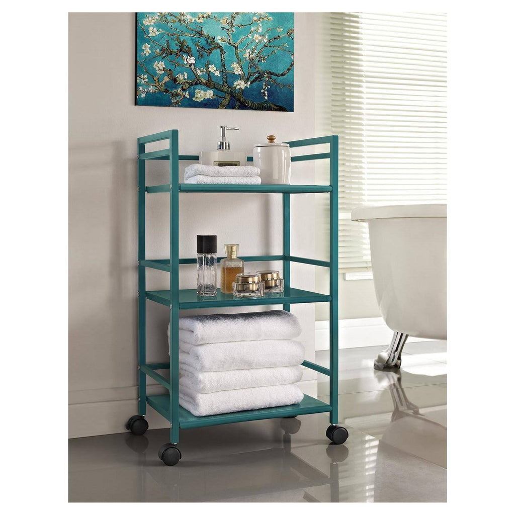 3 Shelf Metal Rolling Utility Cart K51137