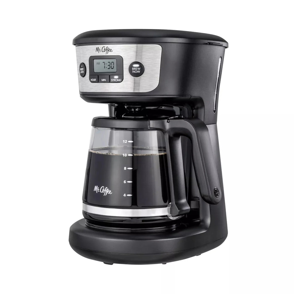 12-Cup Coffee Maker with Strong Brew Selector and Reusable Coffee Filter R366