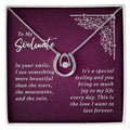 Lucky Horseshoe Necklace Message Card 14k CZ Crystals T386915
