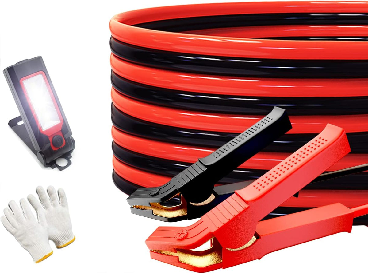 100% Copper Jumper Cables 2 Gauge 16 Feet Heavy Duty 1000AMP with Carry Bag S181040