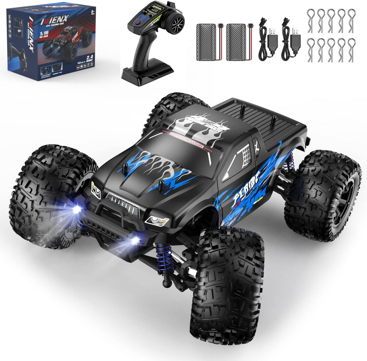 Remote Control Monster Truck 1/16 Scale 4x4 Offroad N9297