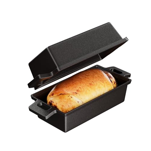 Cast Iron Bread Pan with Lid 9x5 2 Piece Set A15991