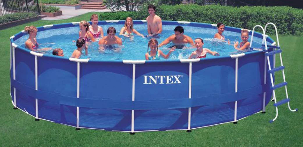 18ft x 48in Round Metal Frame Above Ground Swimming Pool Set R809400