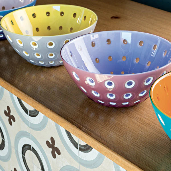 Grey Yellow Bowl I8677