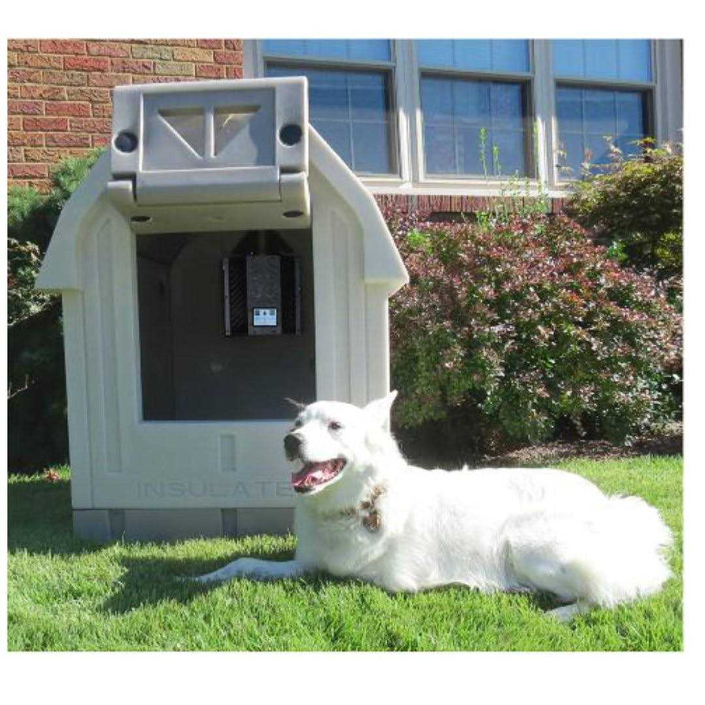 Insulated Dog House with Central Heater N80417