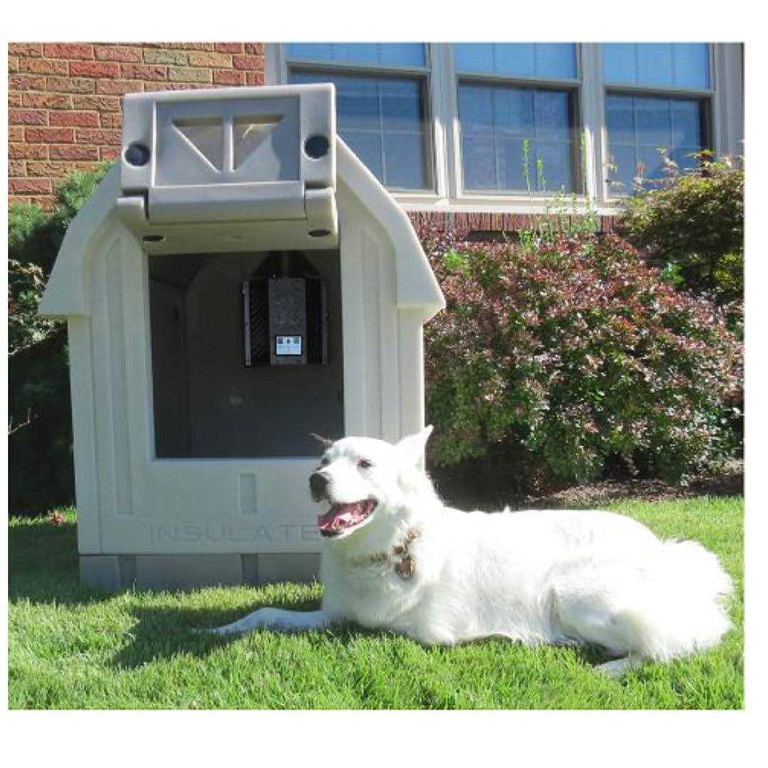 Insulated Dog House with Central Heater N80417