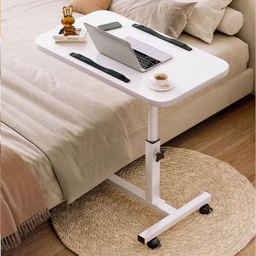 Height Adjustable Overbed Bedside Table with Tilting Panel N492