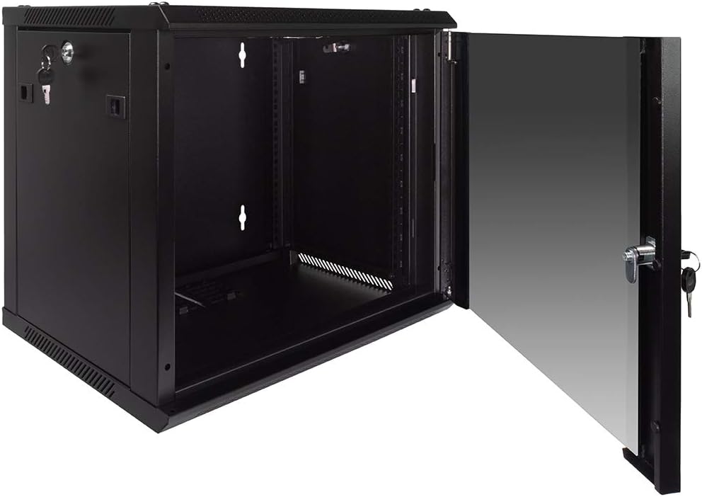 9U Wall Mount Server Cabinet Network Enclosure with Fan Z664