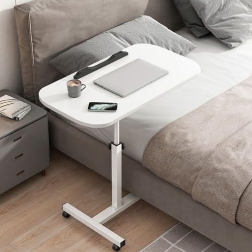 Height Adjustable Overbed Bedside Table with Tilting Panel N492