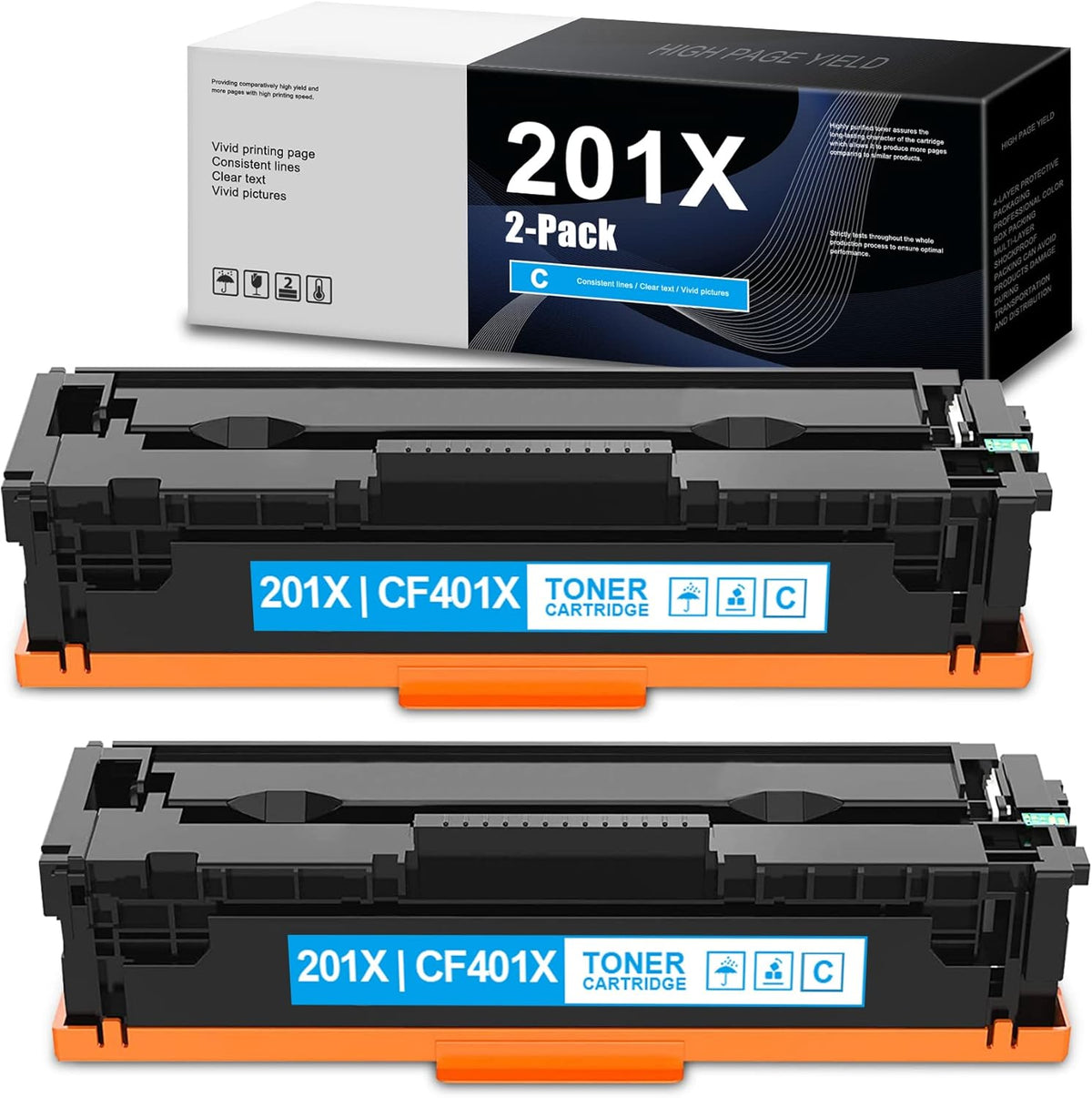 2 Pack Cyan Toner Cartridge U882307