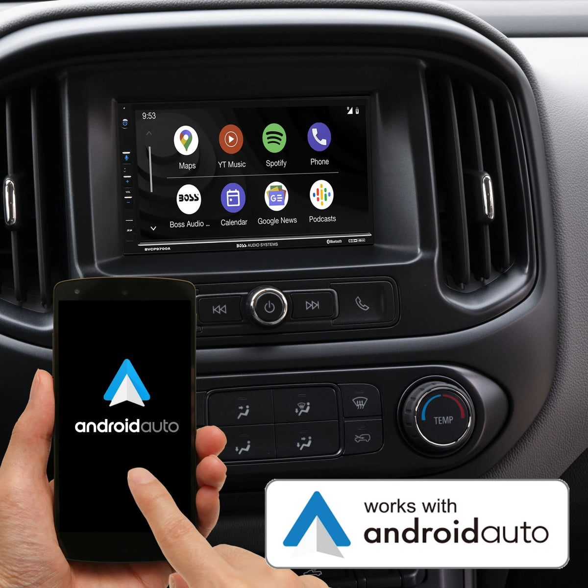 2 Din Apple CarPlay Android Auto Car Stereo System M95844
