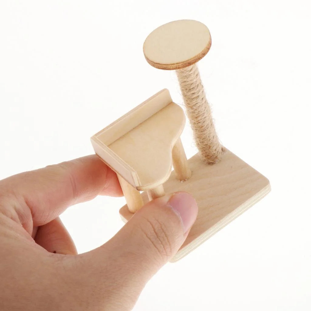 Miniature Cat Climbing Dollhouse Furniture G2284