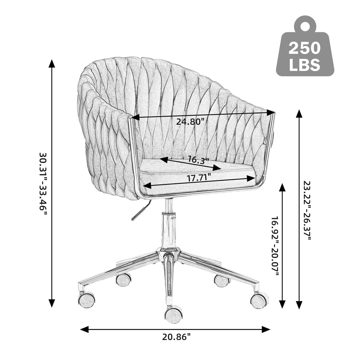 Black Adjustable Velvet Leisure Chair J9445