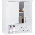 White 2 Door Wood Medicine Cabinet K780