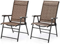 2-Pack Patio Dining Chairs with Armrest B58366