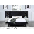 Black Velvet King Size Eastern Bed L2497