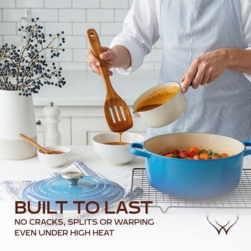 Wooden Spoons and Spatulas 6-Piece Non-Stick Cookware E81821