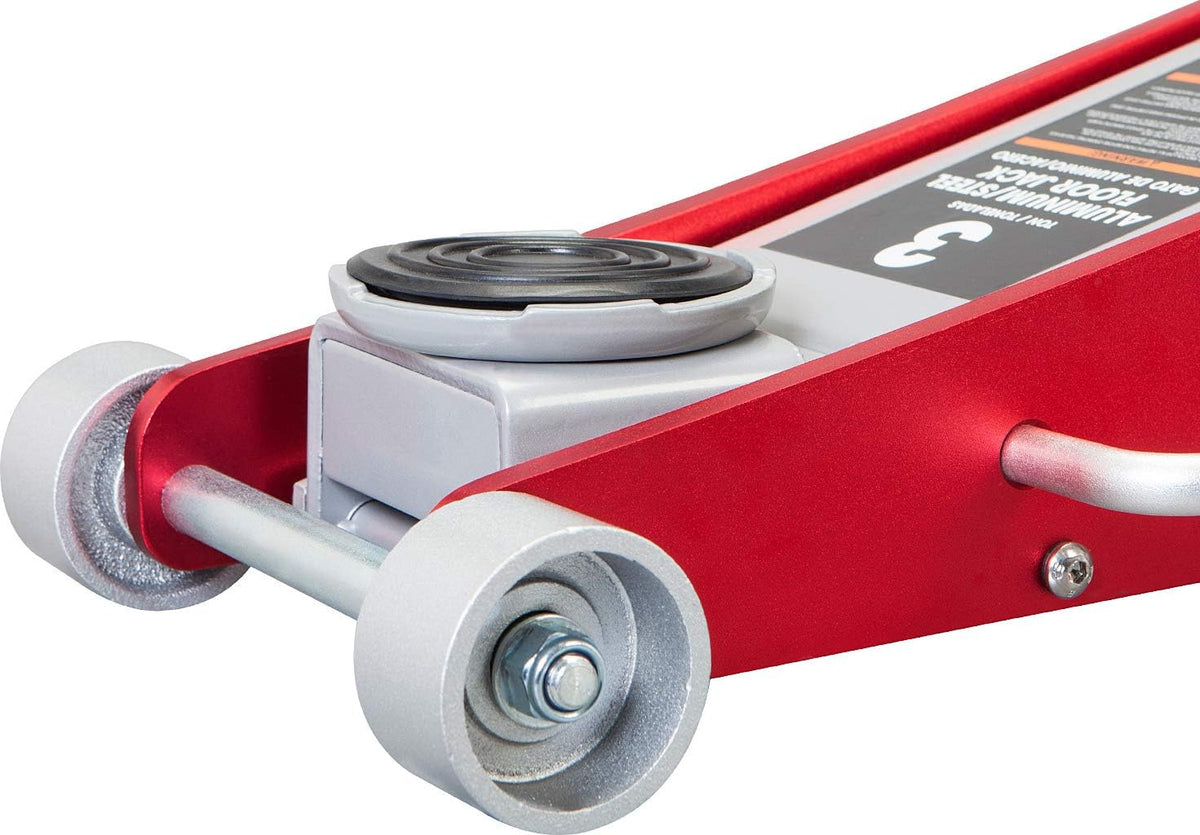 3 Ton Hydraulic Aluminum and Steel Racing Floor Jack with Dual Piston Quick Lift Pump N756