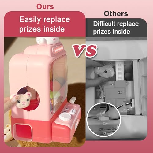 Mini Claw Machine with Music and 10 Plush Toys Q955722