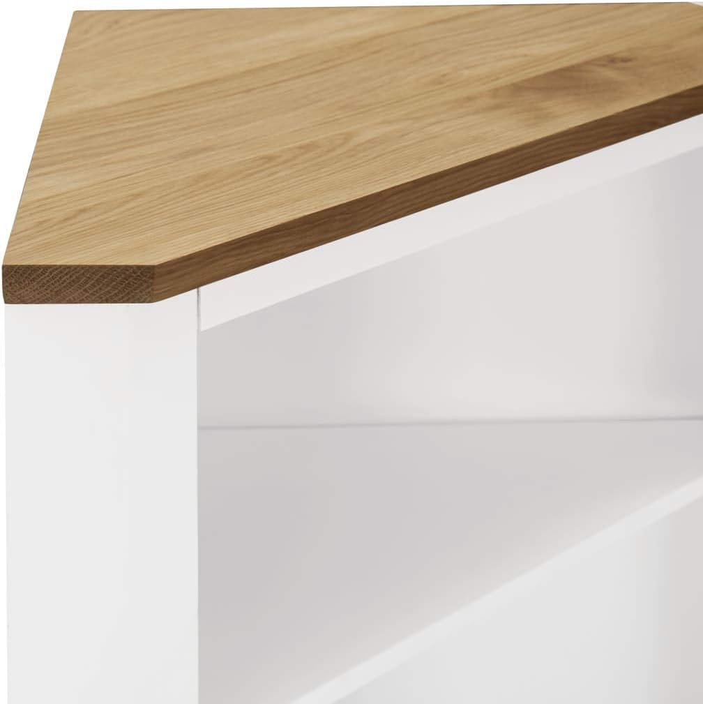 Corner Cabinet Solid Oak Wood I3597