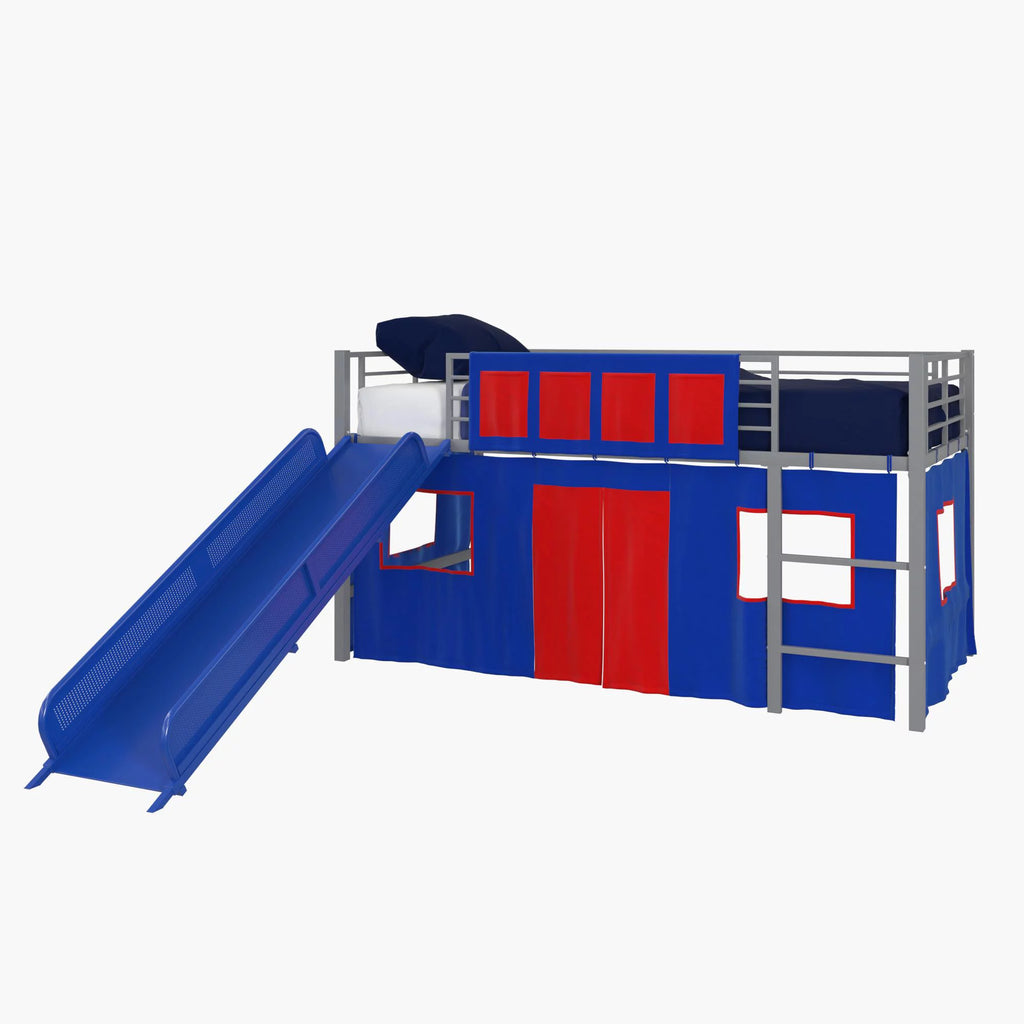Blue and Red Loft Bed Curtain Set Q177474