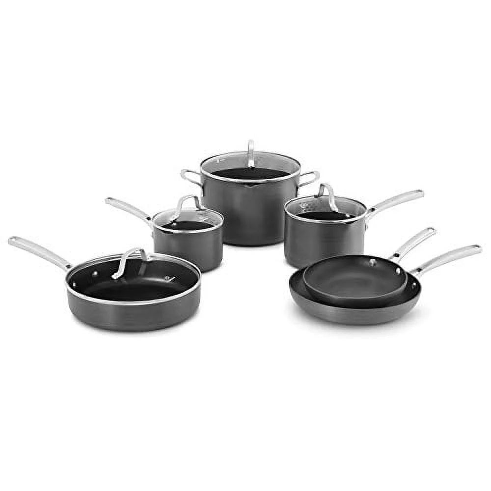 10-Piece Hard-Anodized Nonstick Cookware Set Z910837