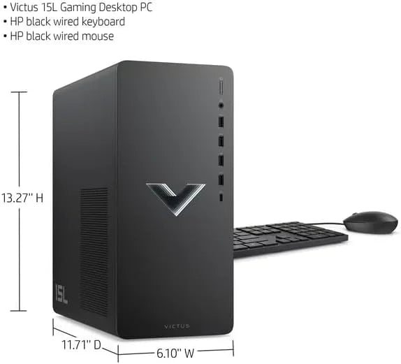 Gaming Desktop PC, Ryzen 5 5600G, RX6400, 64GB RAM, 2TB SSD, Mica Silver H752