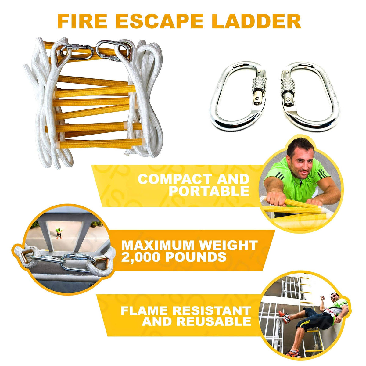 Rope Ladder Fire Escape 32 ft G357042