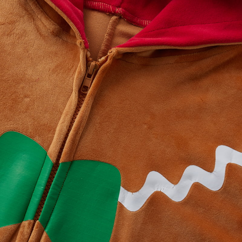Christmas Gingerbread Hooded Jumpsuit S358197