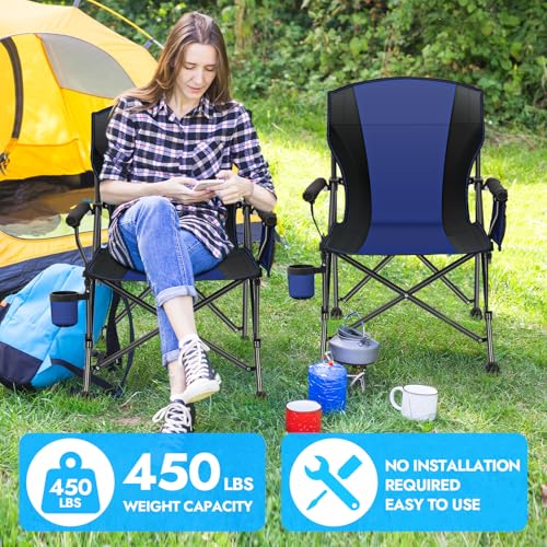 Oversized Folding Camping Chair 2 Pack S164