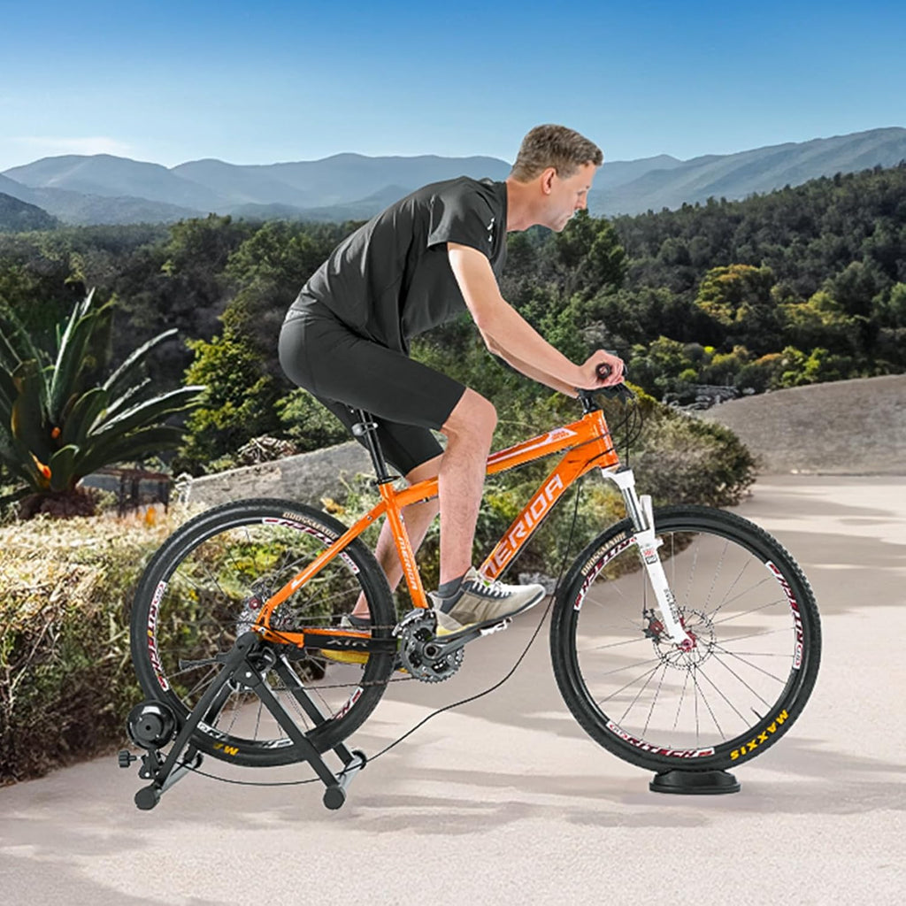 Magnetic Bike Trainer Stand for 26"-29" Wheels with 8 Resistance Settings Y4204