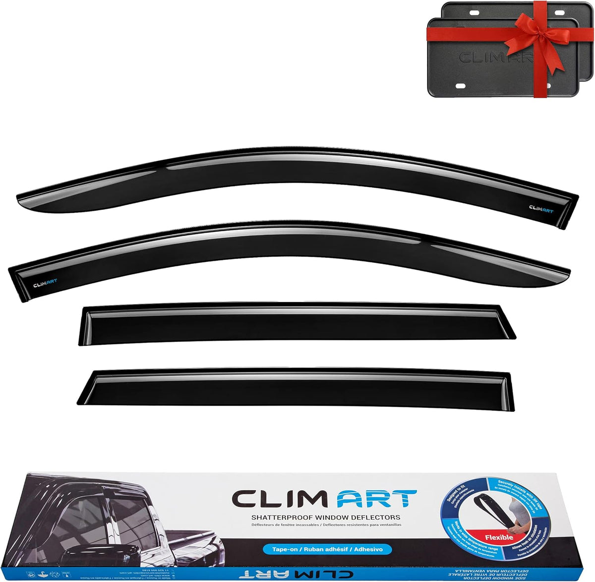 4pcs Dark Smoke Rain Guards for Kia Sorento 2016-2020 X3678