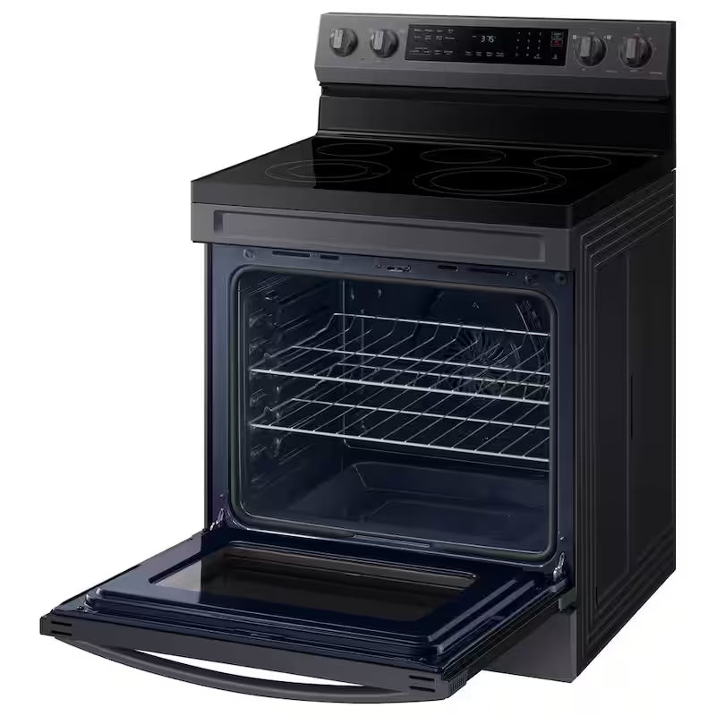 6.3 cu. ft. Wi-Fi Convection Electric Range with AirFry in Black Stainless Steel B58271