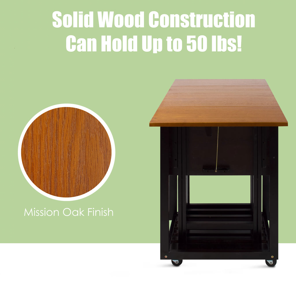 Solid Wood 5-Piece Snack Table Set W3384