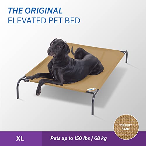Elevated Dog Bed with Cooling Fabric, Grey, Small M6344